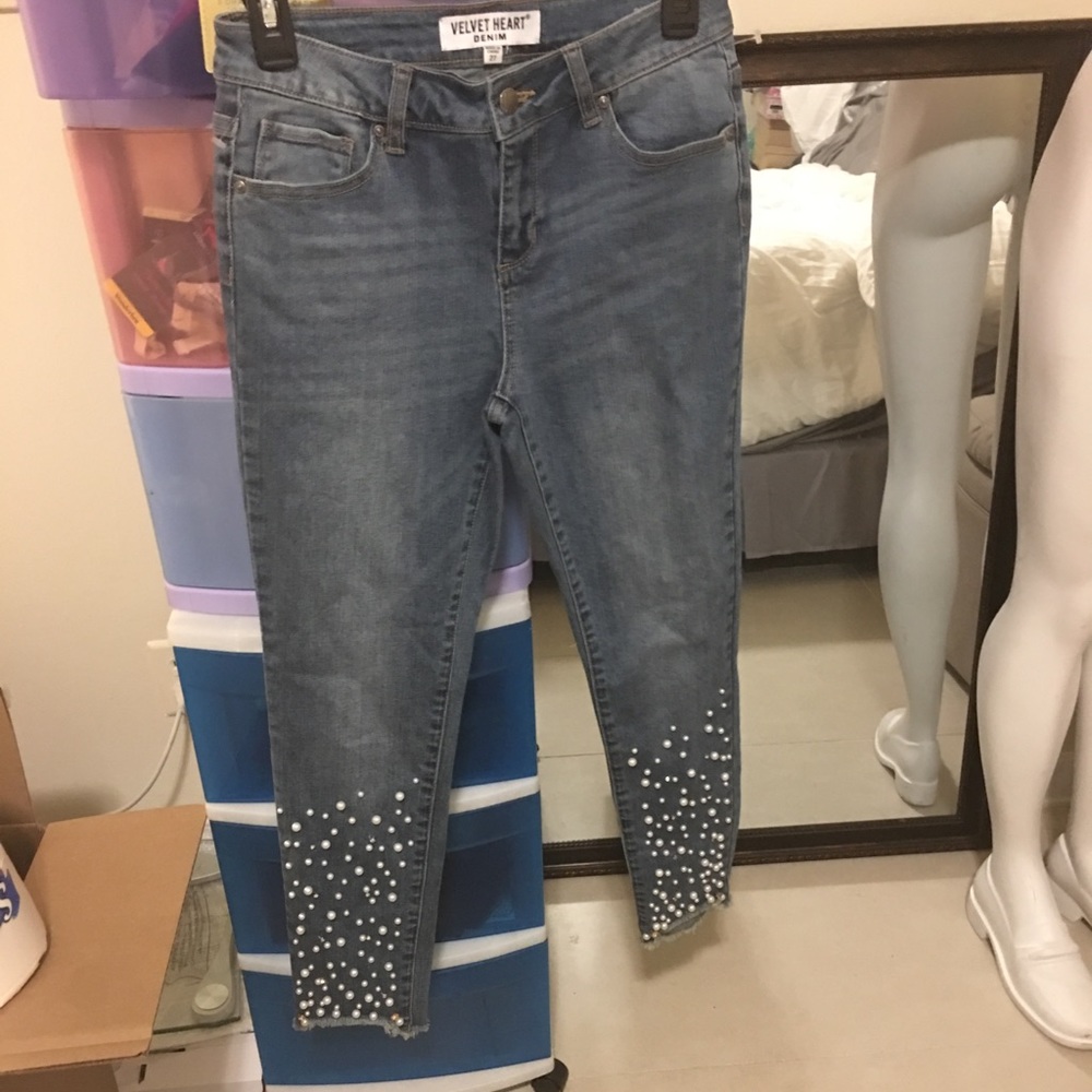 velvet heart denim